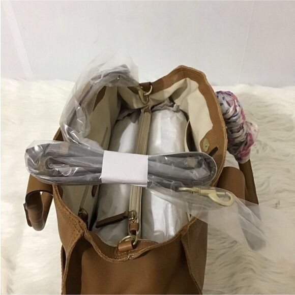 Lucky Brand Dina Leather Multi-Functional Satchel New - Picture 13 of 14